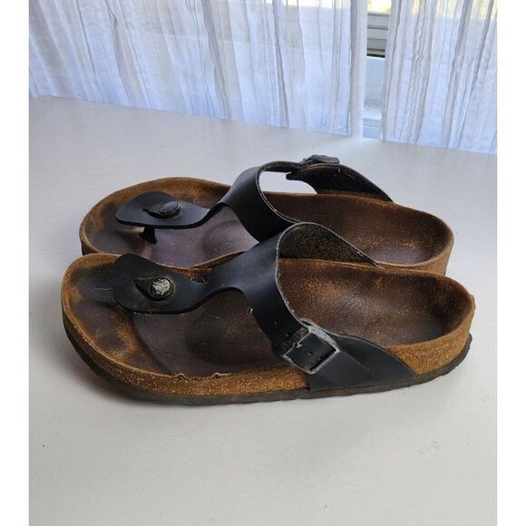 Birkenstock Brown Leather Slip on Sandals, Size 39 - Picture 7 of 7